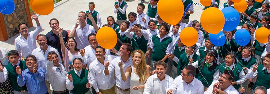 SURA México y Happy Hearts Fund inauguran su sexta escuela autosustentable