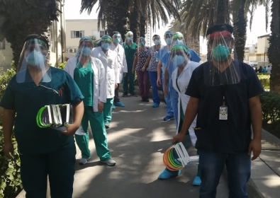  Más de 8 mil protectores faciales serán entregados a los principales hospitales del país 